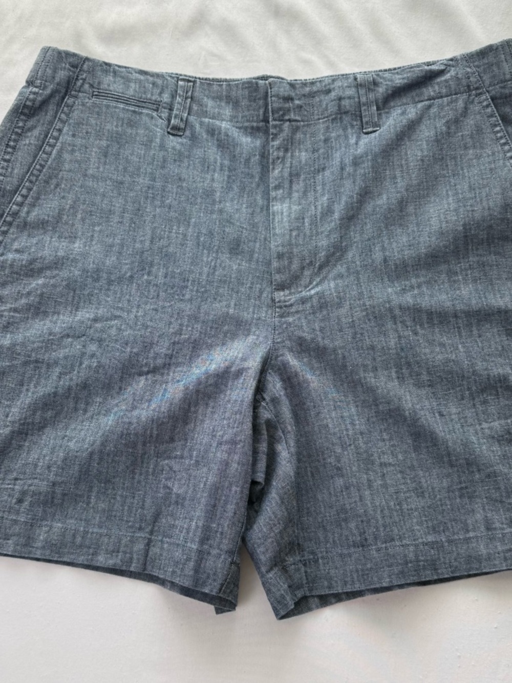 Women’s Land’s End Chambray Walking Shorts Size 12